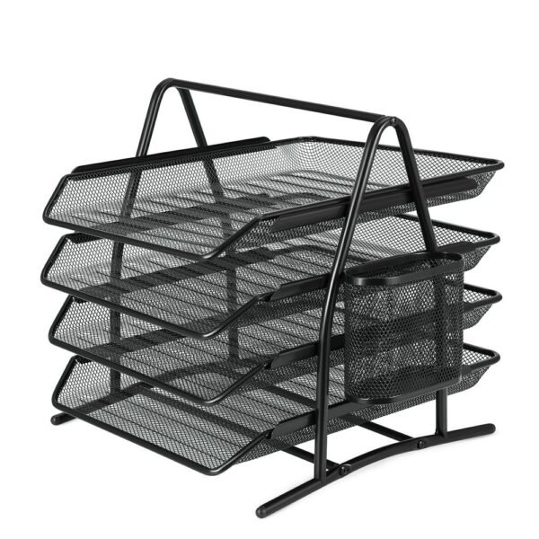 LETTER TRAY 4 TIER METAL