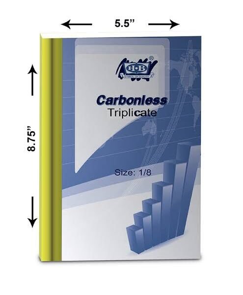 HAMDAM CARBONLESS TRIPLICATE BOOK