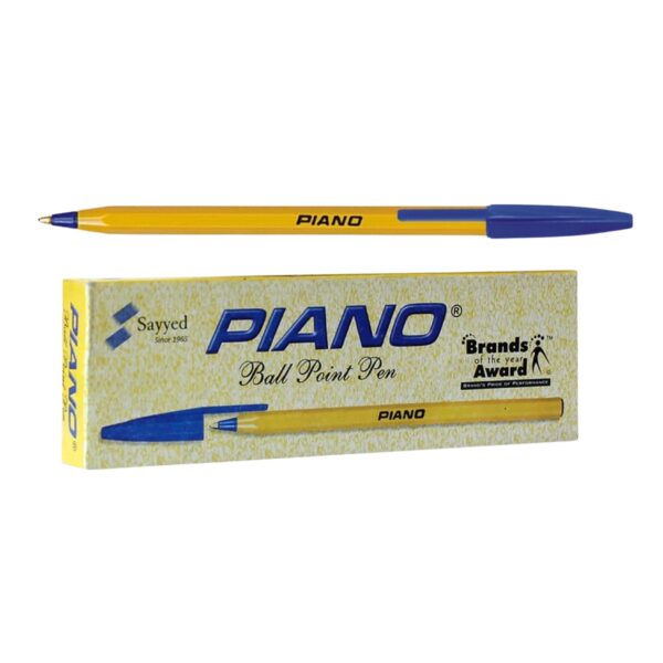 PIANO YELLOW BALLPOINT PEN PACK OF 10