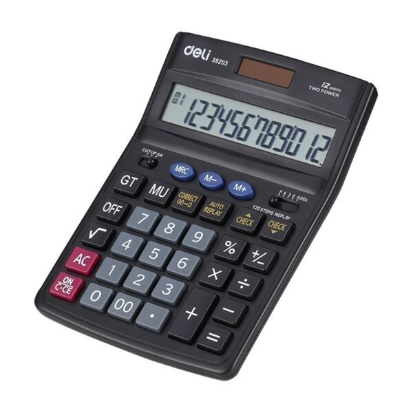 DELI 12-DIGIT DESKTOP CALCULATOR E39203
