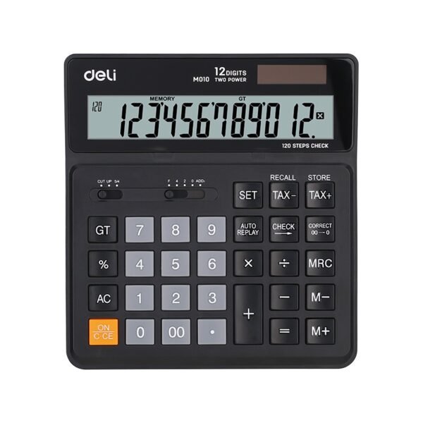 DELI 12-DIGIT DESKTOP CALCULATOR EM01020