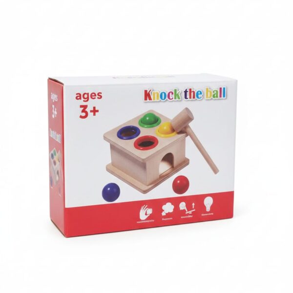 KNOCK THE BALL WOODEN POUNDING TOY